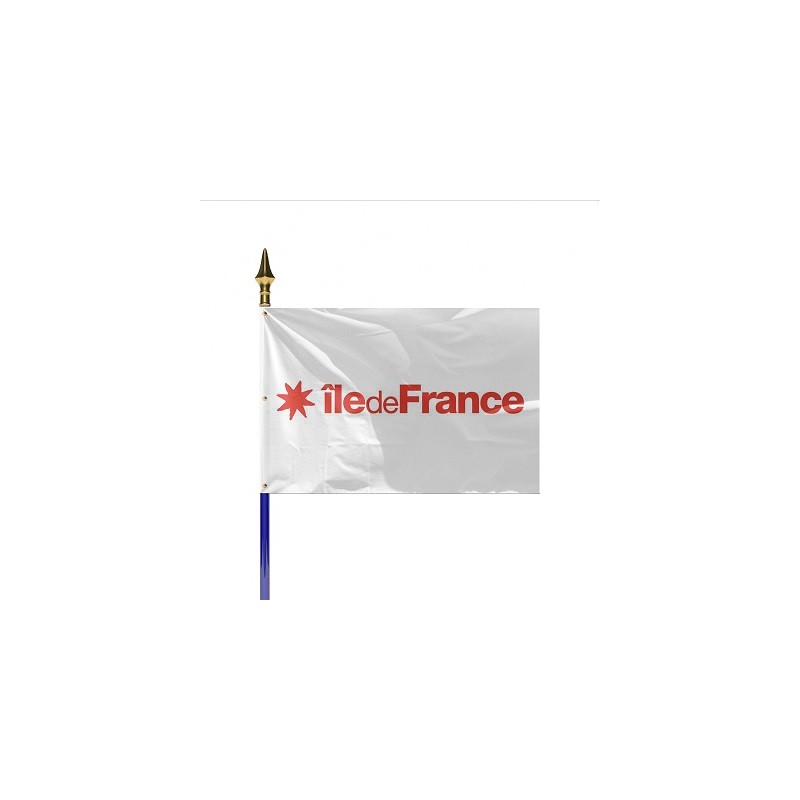 Drapeaux Avec Hampe Région Ile De France 80X120cm